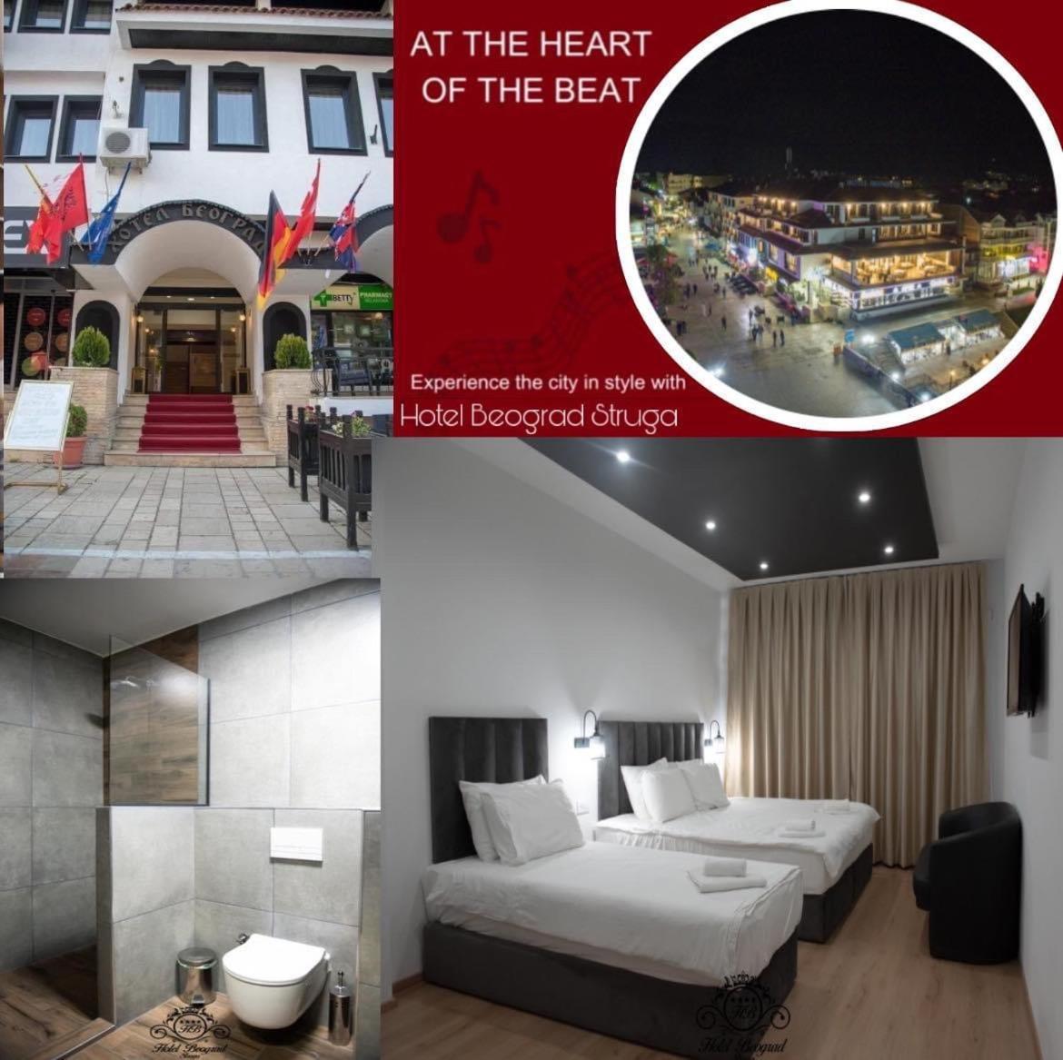 Hotel Beograd Struga Bagian luar foto